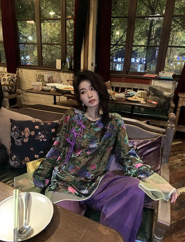 Silk Janelle Magnificent Qipao Cheongsam Top