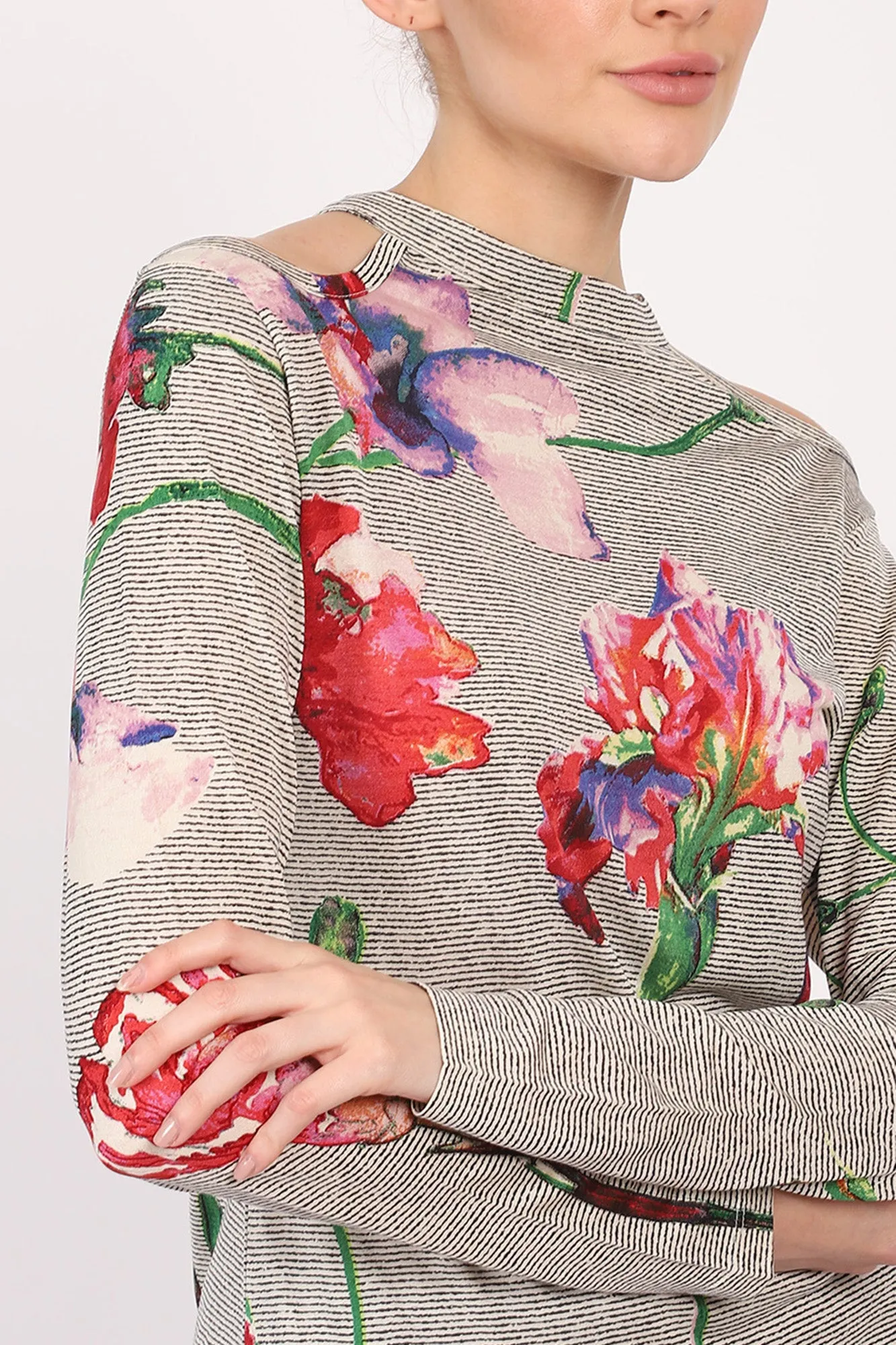 Silk - Line Contour Floral Top