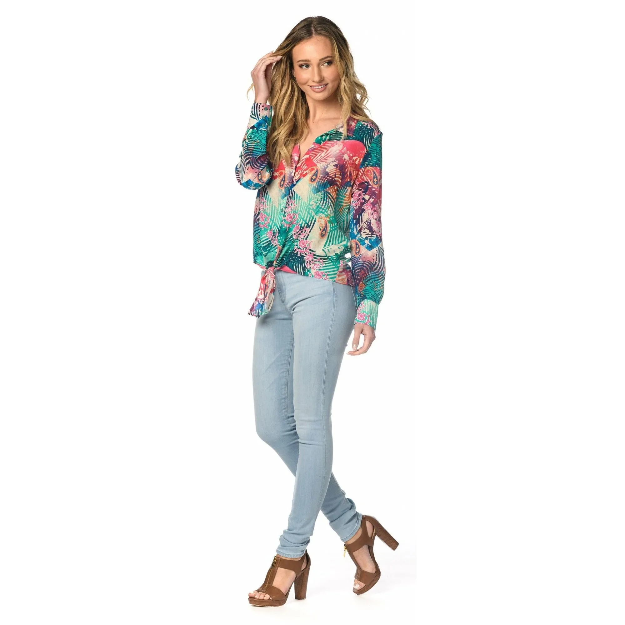 Silk Lotti Fuchsia Top