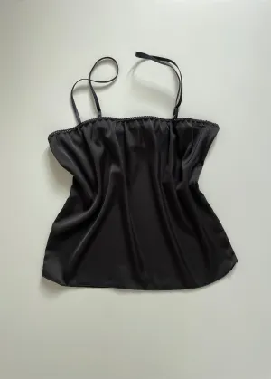 SILKY SATIN BLACK TOP