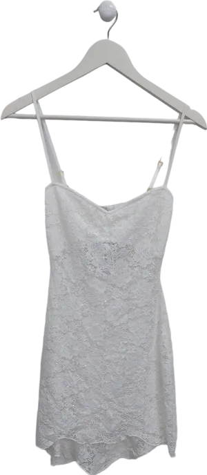 SLA the label White Sequin Lace Dress UK XS