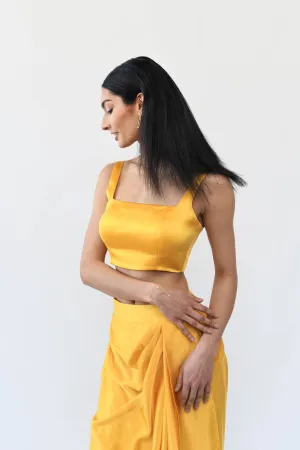 Sleeveless Satin Blouse