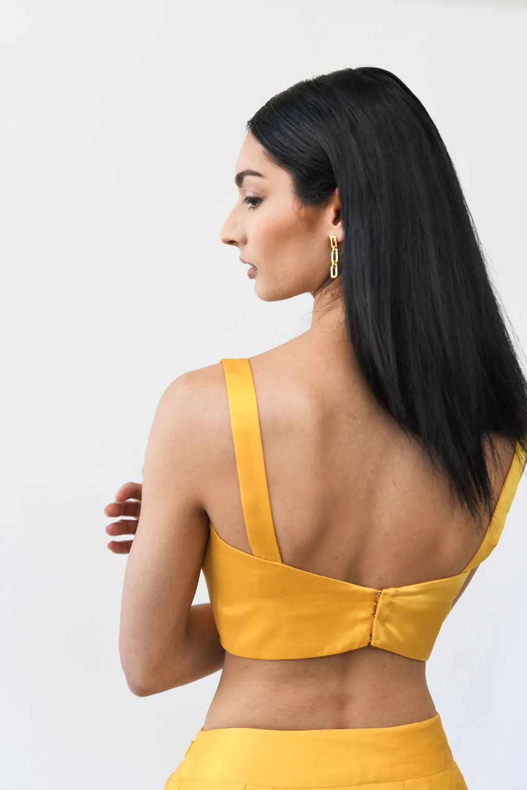 Sleeveless Satin Blouse