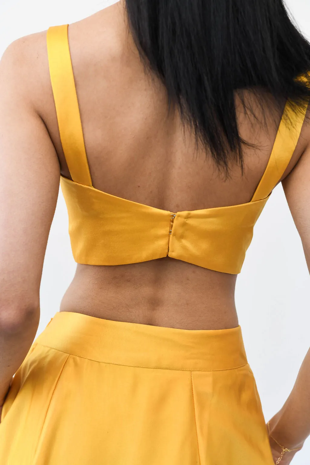Sleeveless Satin Blouse