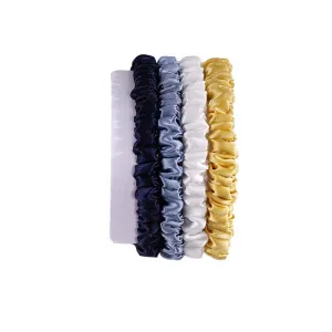 Small Silk Scrunchies Snow Mountain - 4 Pack - dropshipping