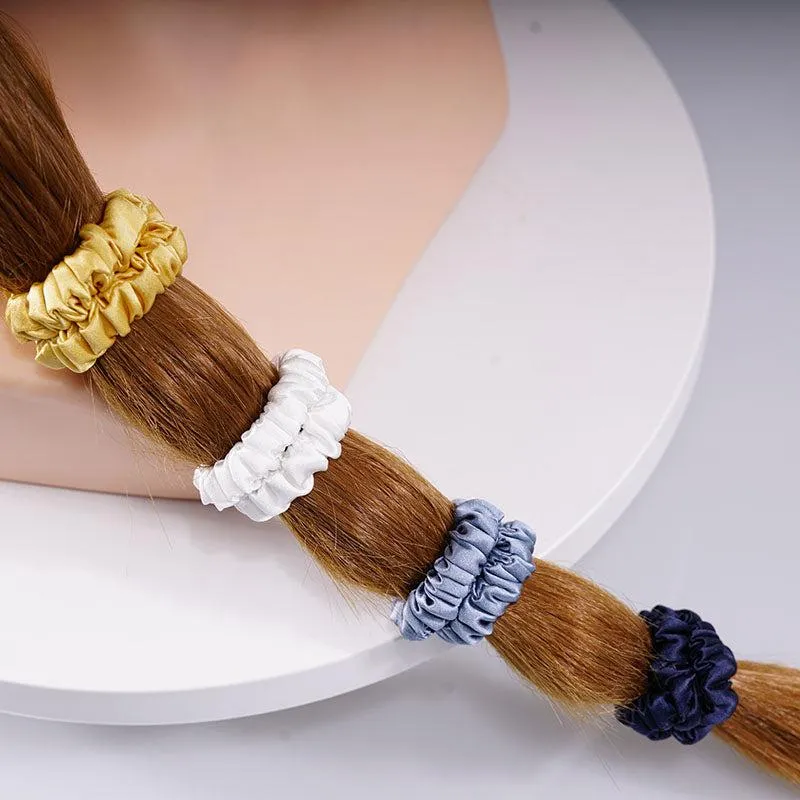 Small Silk Scrunchies Snow Mountain - 4 Pack - dropshipping