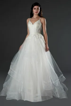 Stella Couture Size 10 23551 Champagne Gown