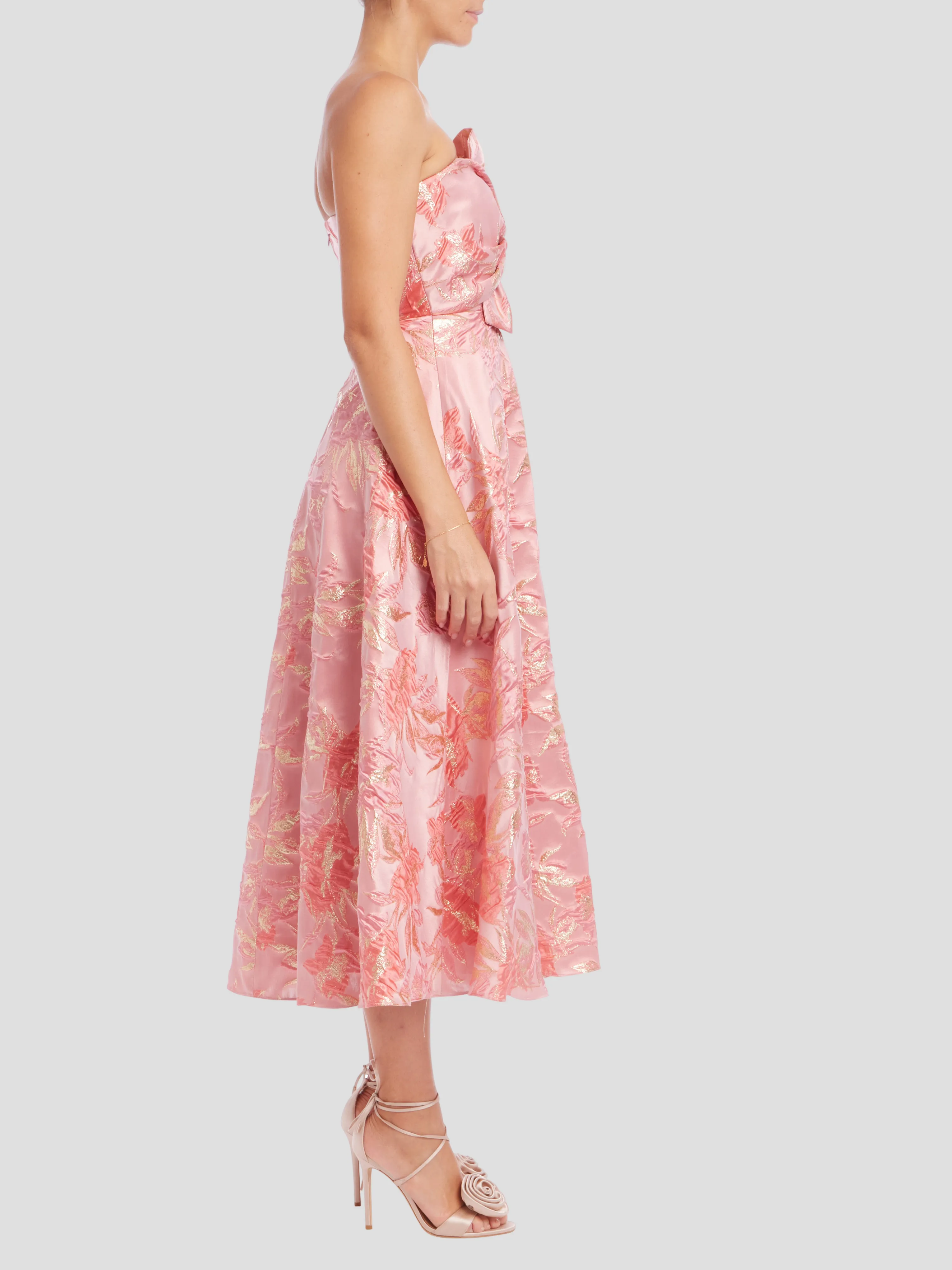 Strapless Bow Bodice Dress