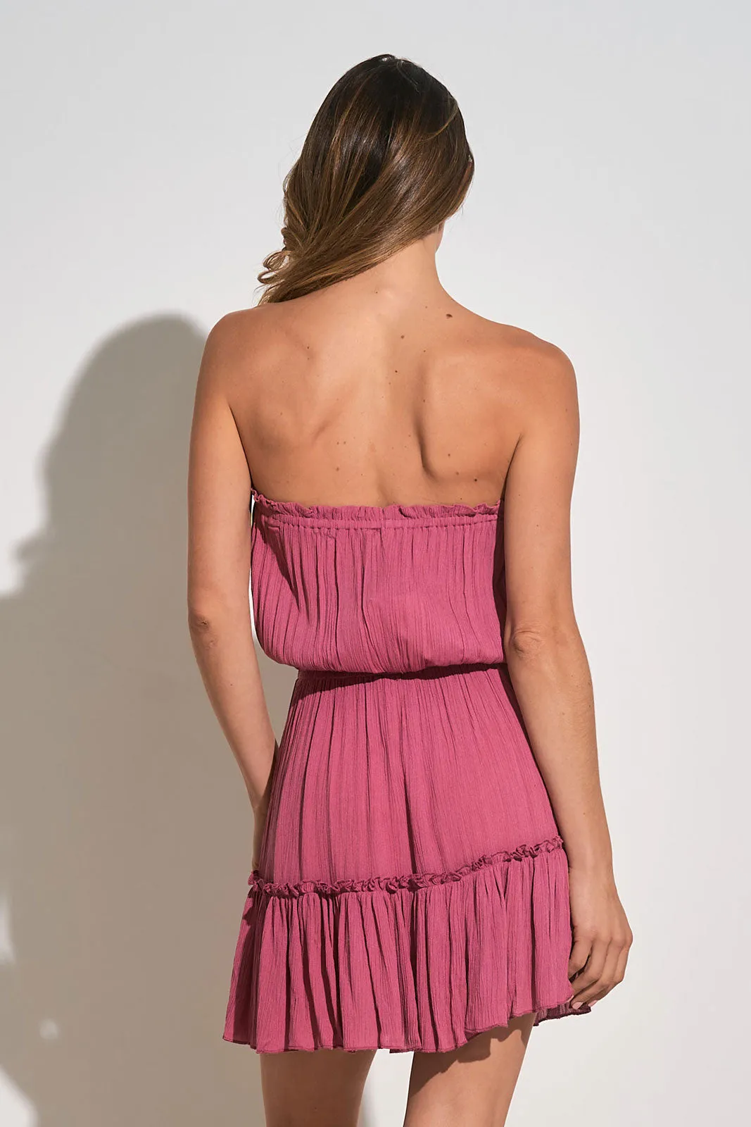 Strapless Ruffle Dress