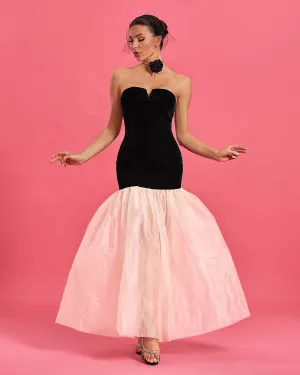Strapless Vintage Evening Dress