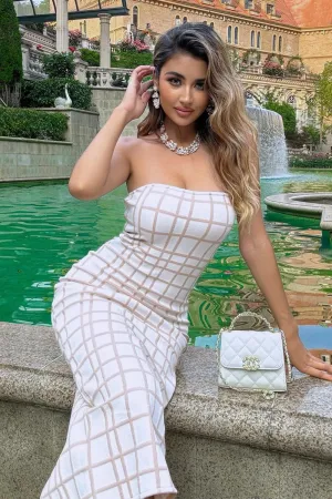 Strapless White Dress