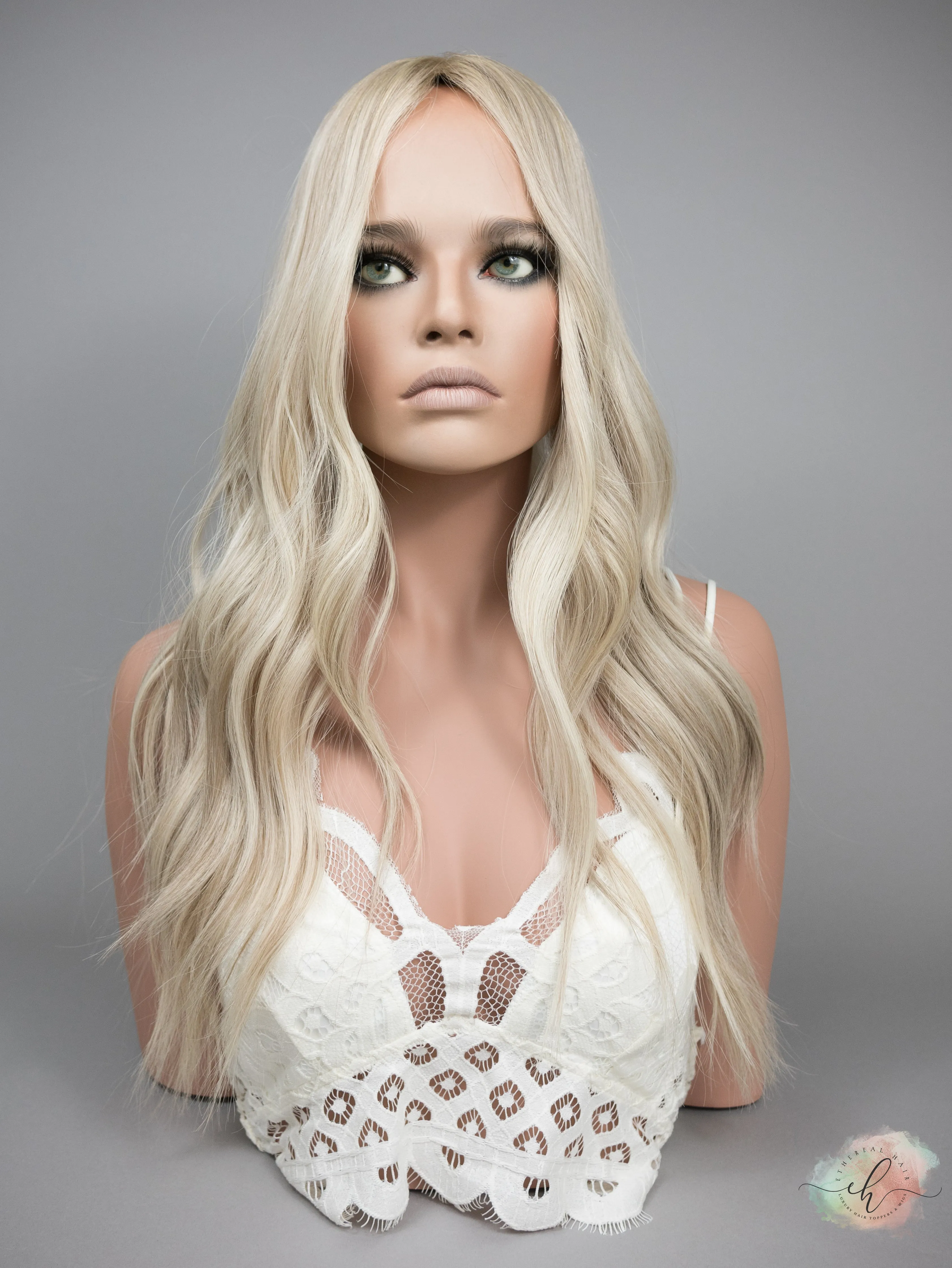 SUMMER SALE “BLAIRE" Premium Topper: Silk Top, 9x9, 24-25"