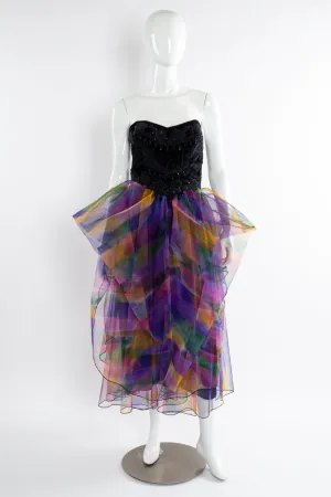 Sunset Tulle Beaded Bodice Dress