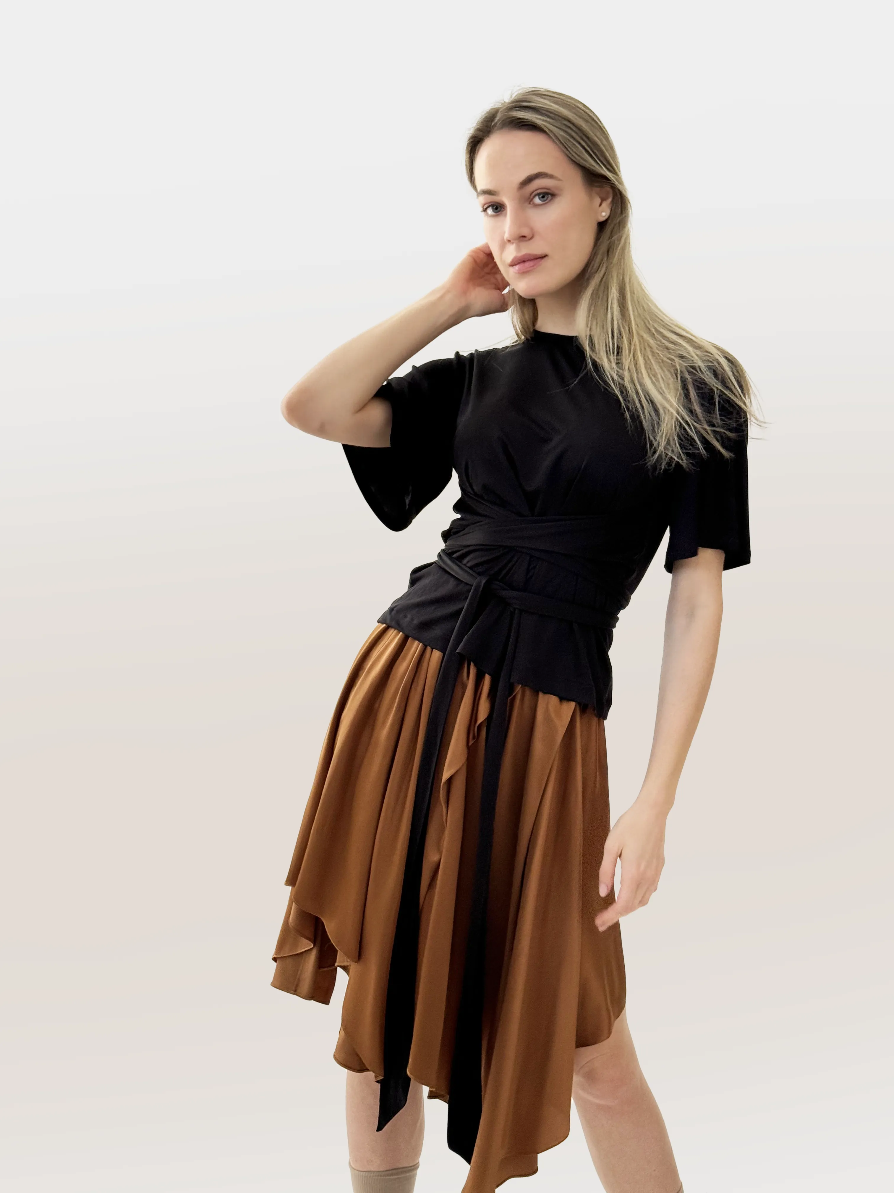 Taka Bow Drape Tee