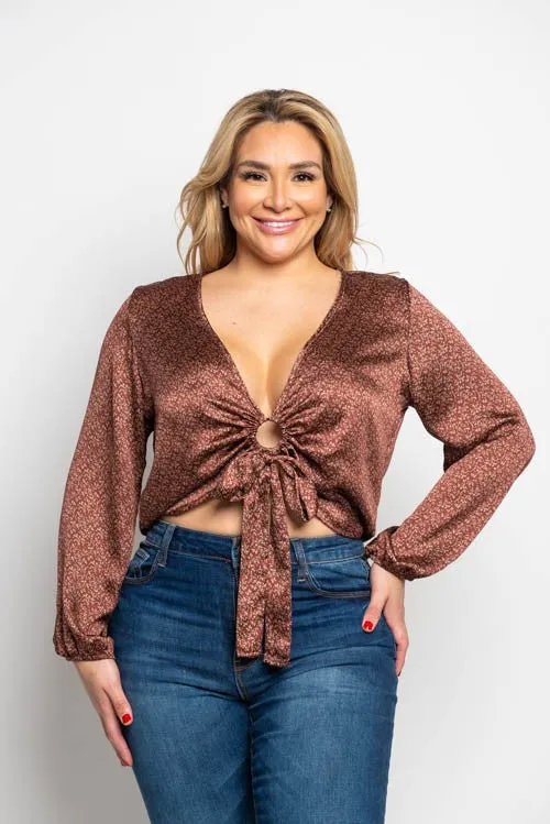 Tali Crop Top - Rust