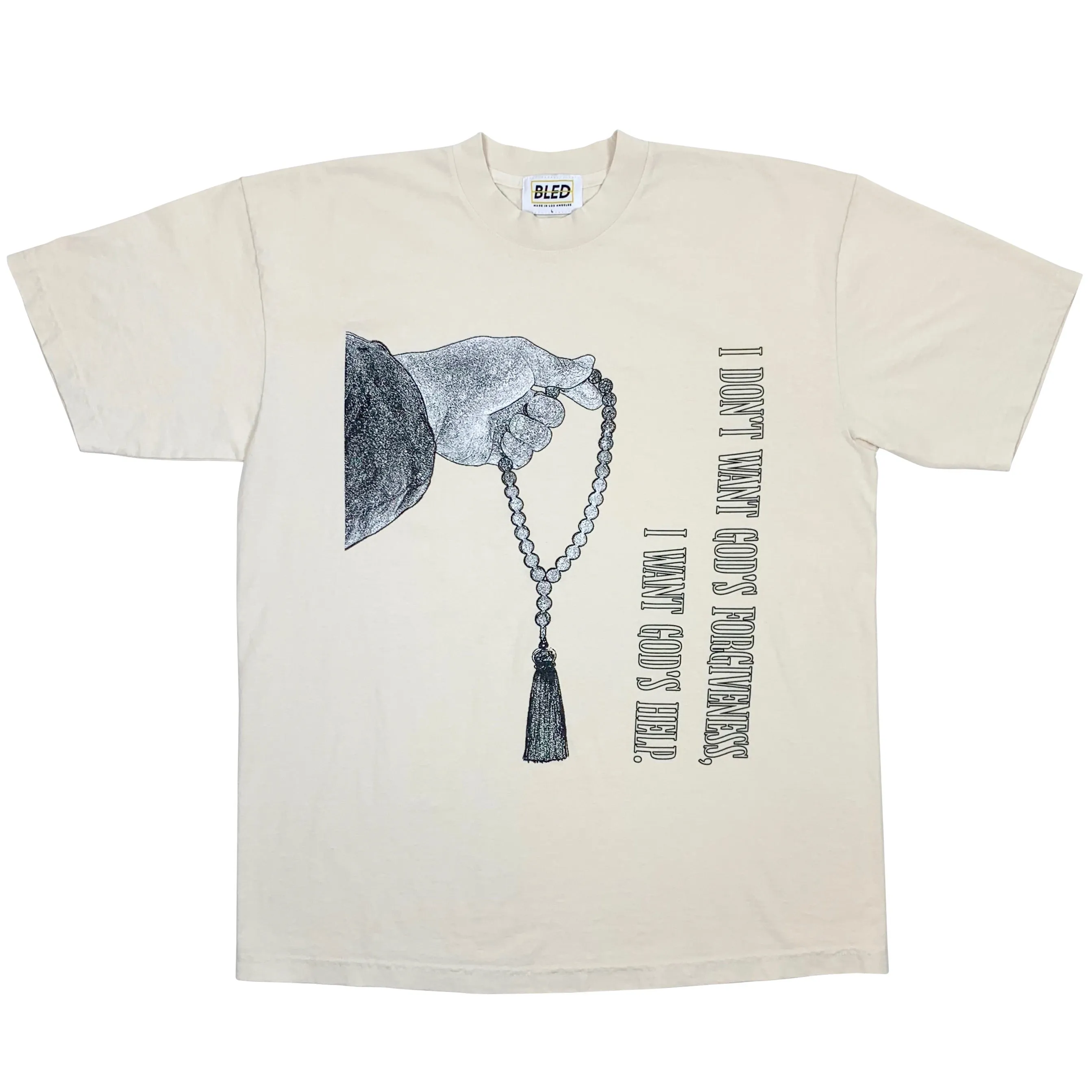 Tasbih Garment Dye Tee - Cream