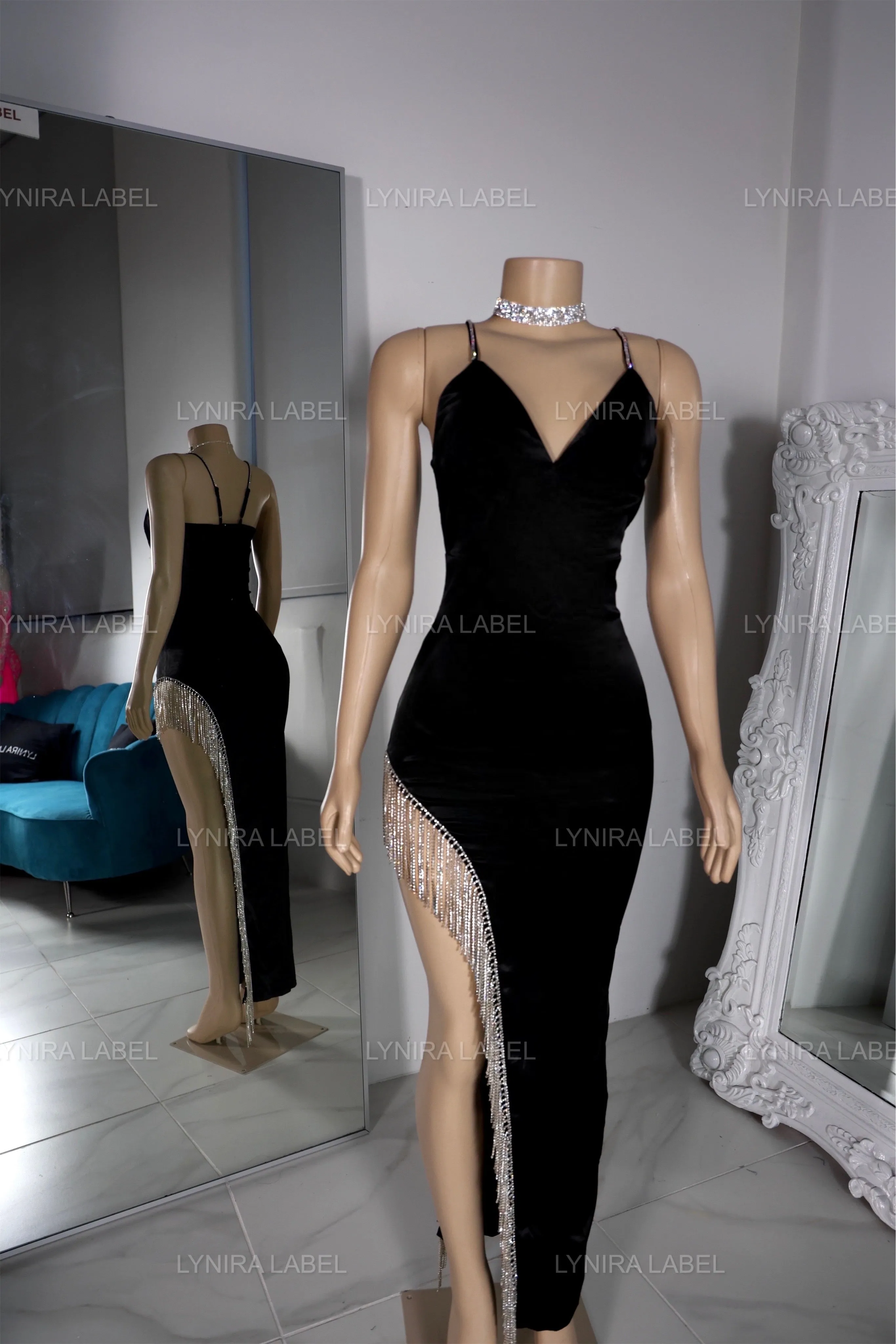 The Amina Satin Gown