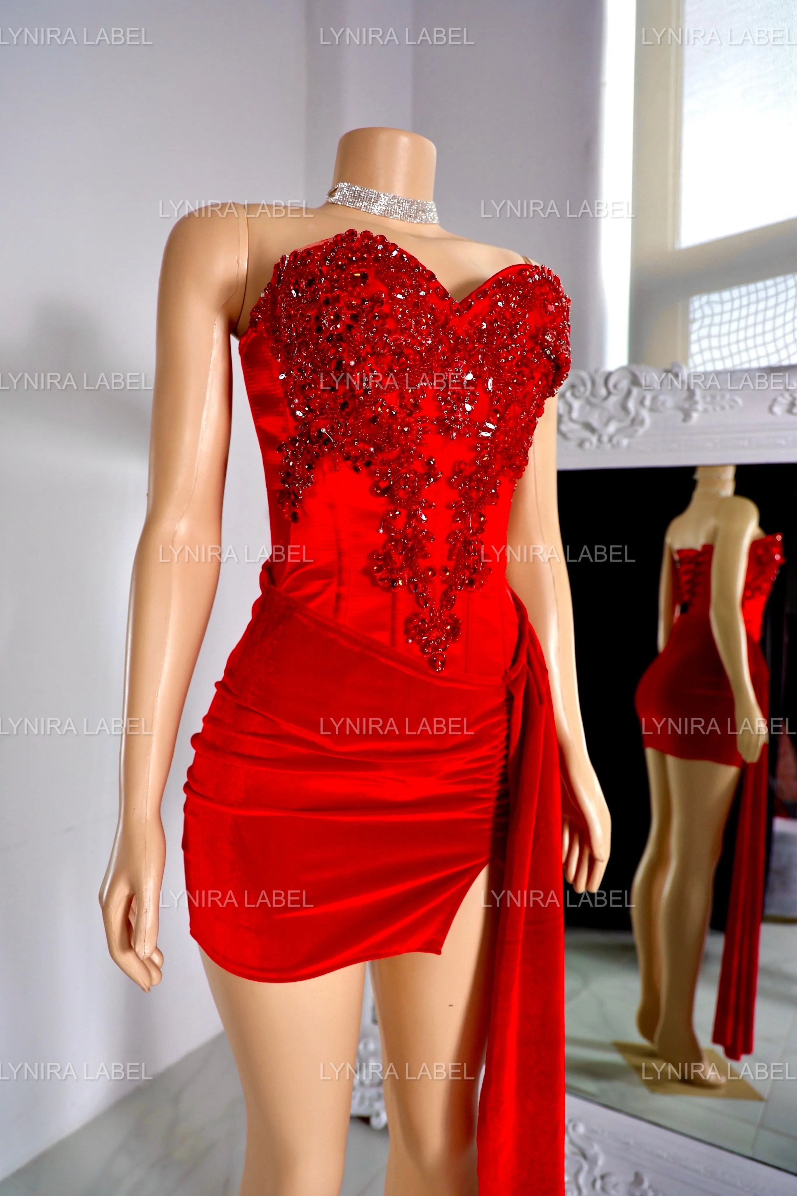The Camilla Corset Velvet Dress