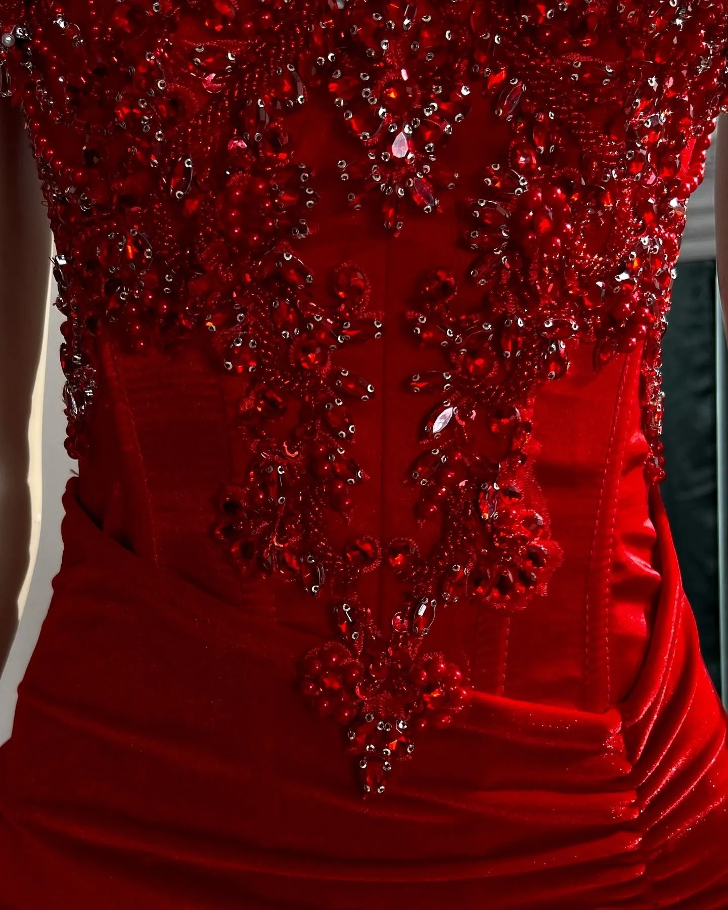 The Camilla Corset Velvet Gown