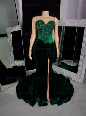 The Camilla Corset Velvet Gown