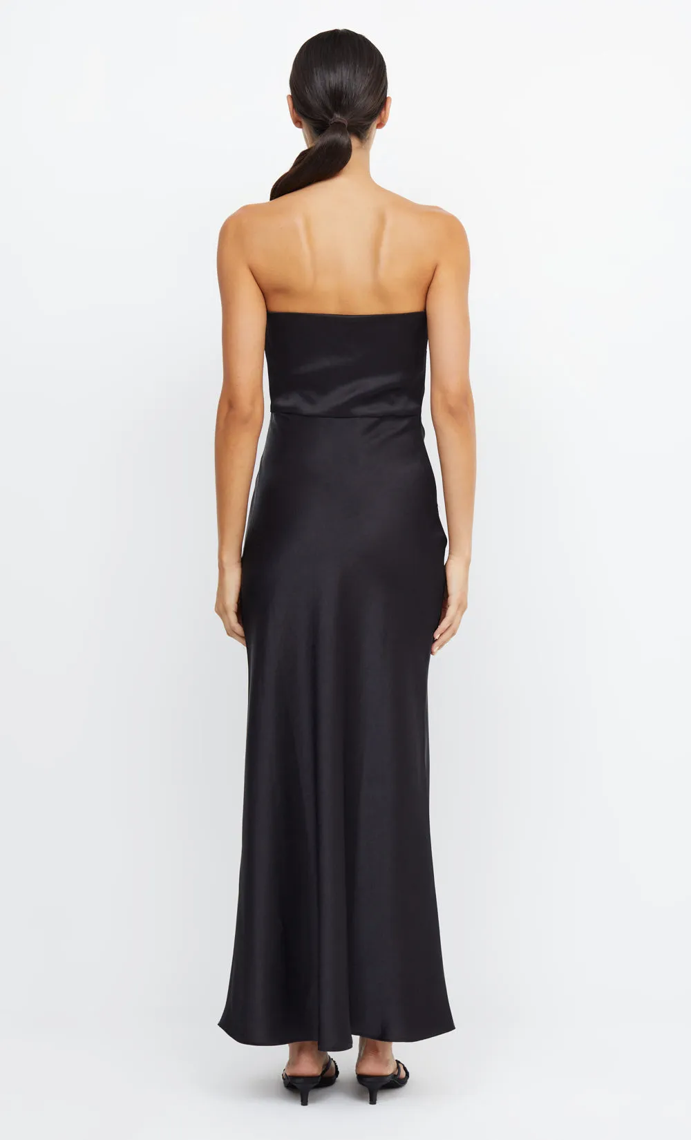 THE DREAMER STRAPLESS DRESS - BLACK