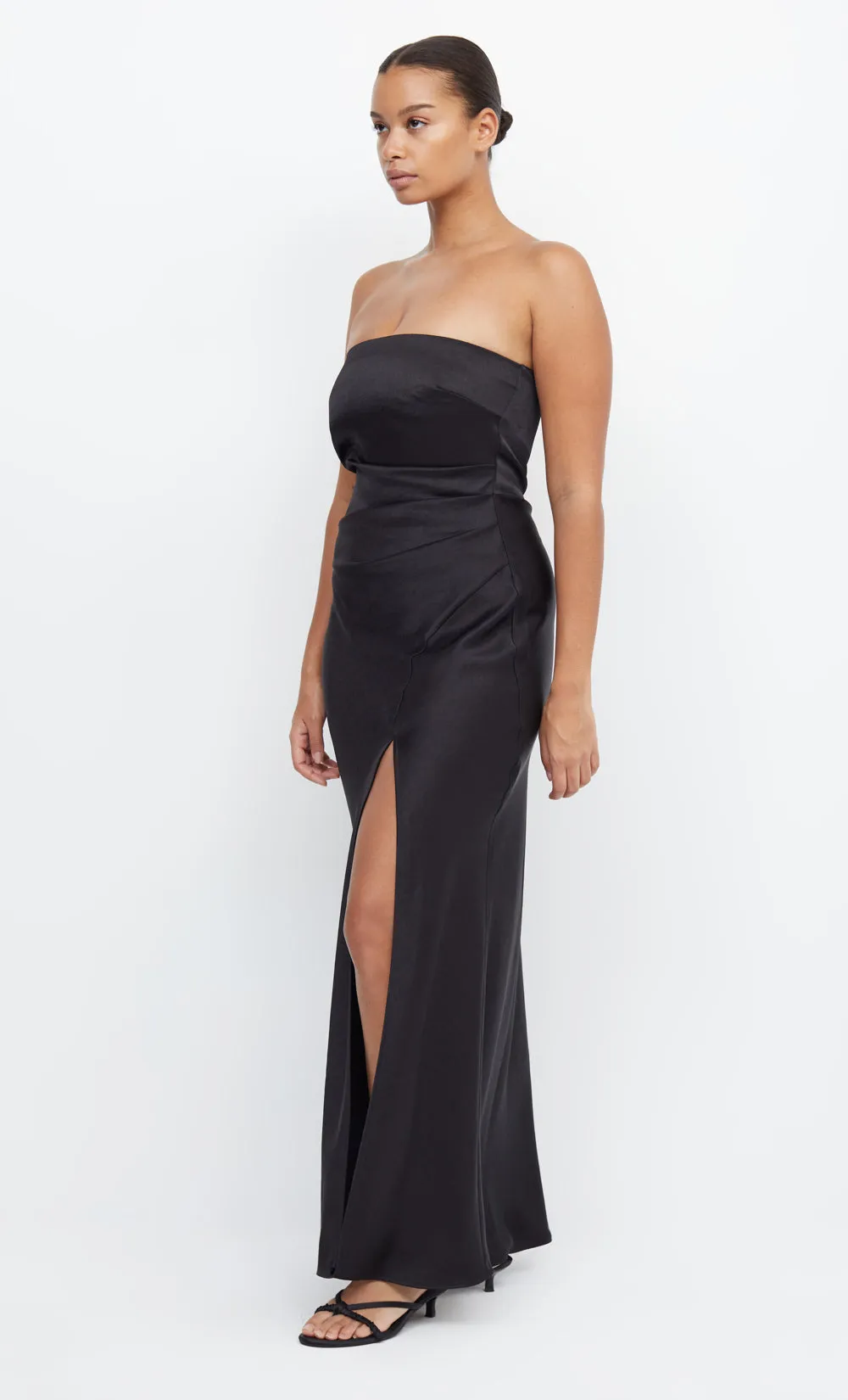 THE DREAMER STRAPLESS DRESS - BLACK