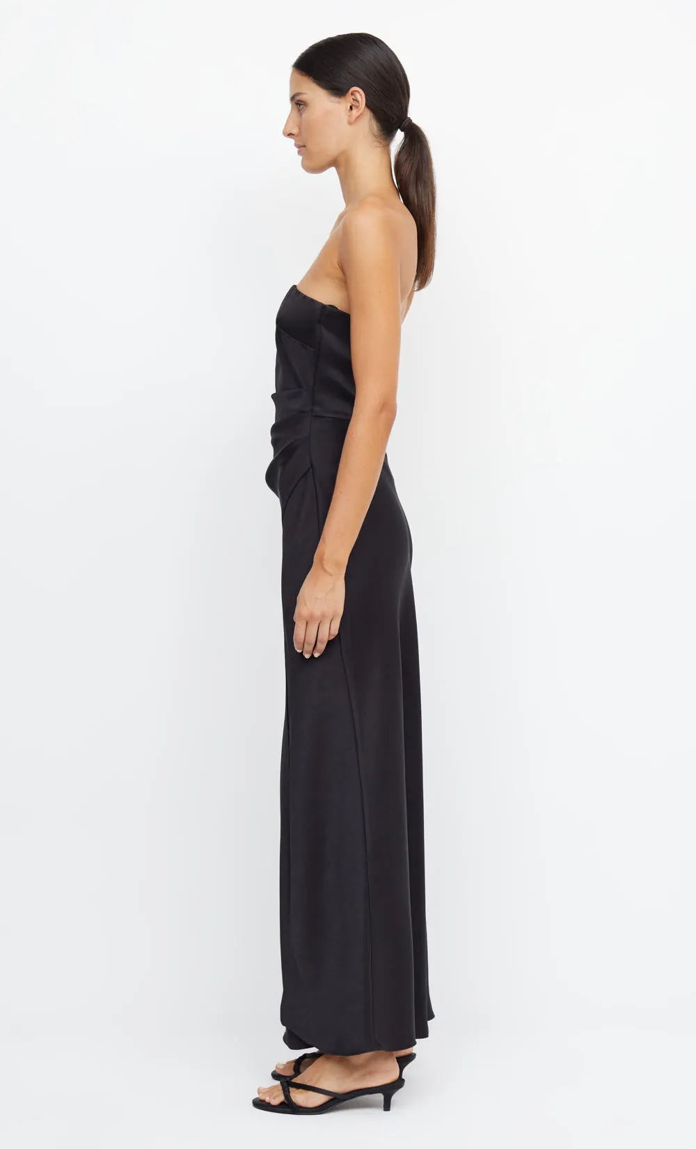 THE DREAMER STRAPLESS DRESS - BLACK