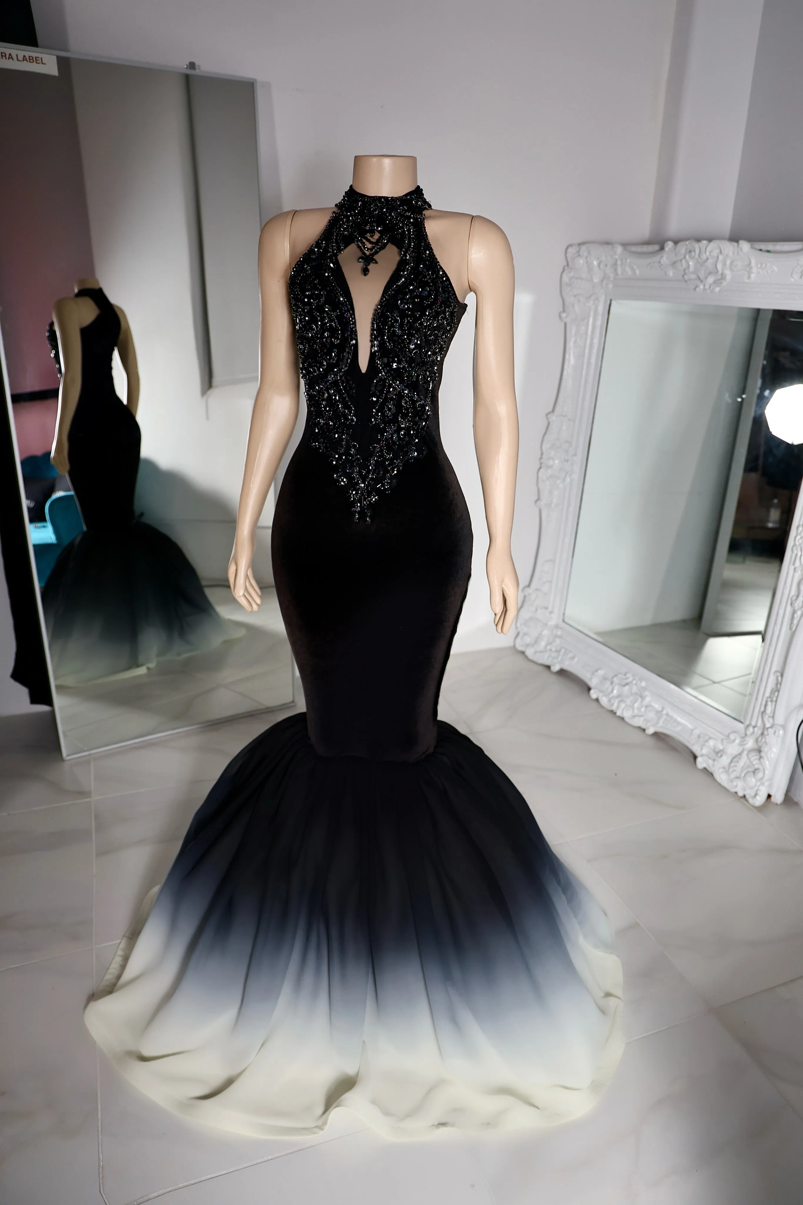 The Ebony Ombré Gown