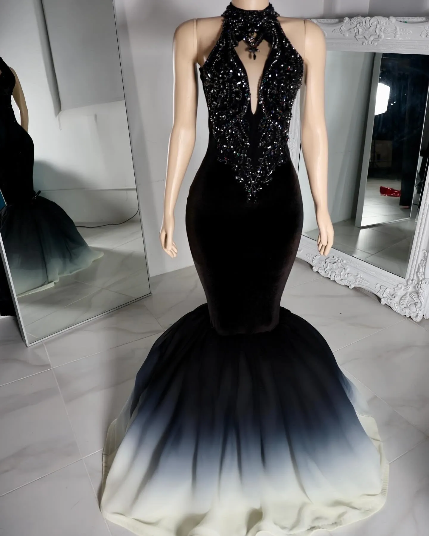The Ebony Ombré Gown