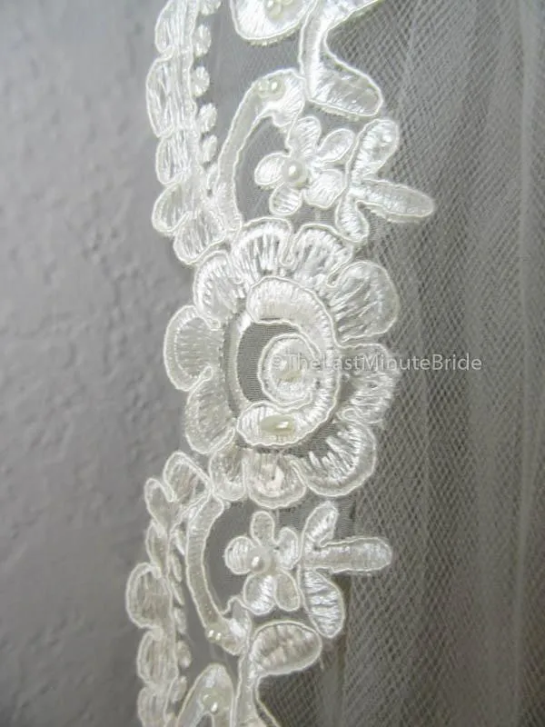The Last Minute Bride Veil Style #7F-BL