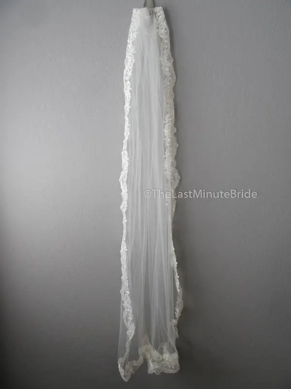 The Last Minute Bride Veil Style #7F-BL