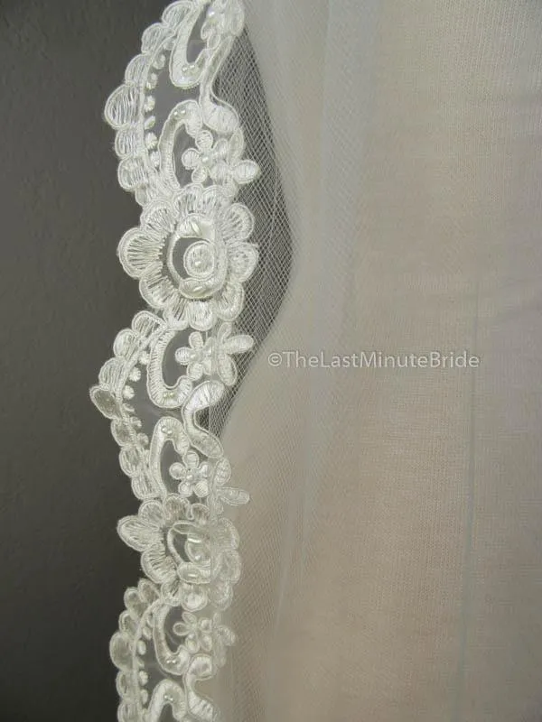 The Last Minute Bride Veil Style #7F-BL