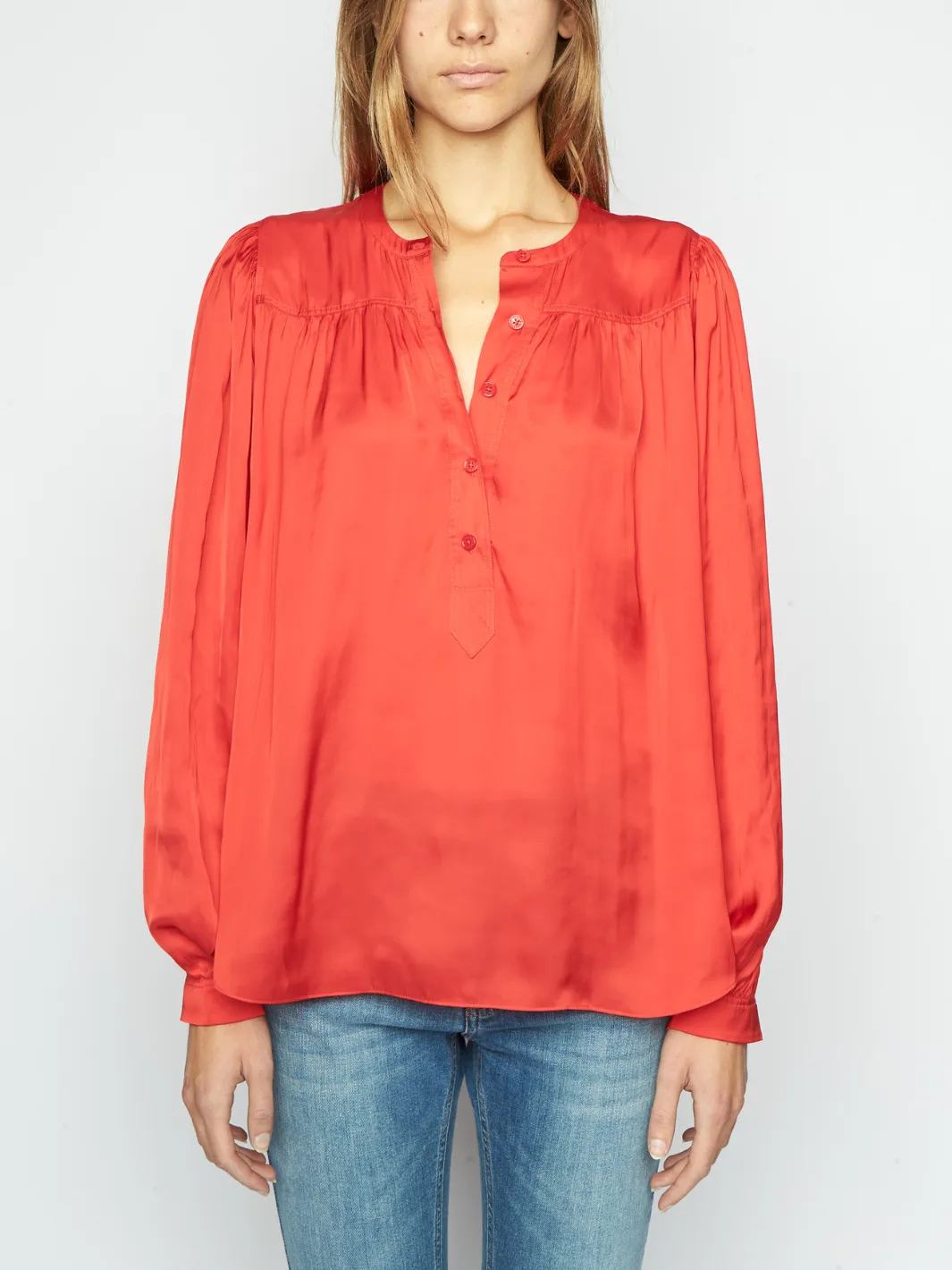 TIGY SATIN BLOUSE IN JAPON