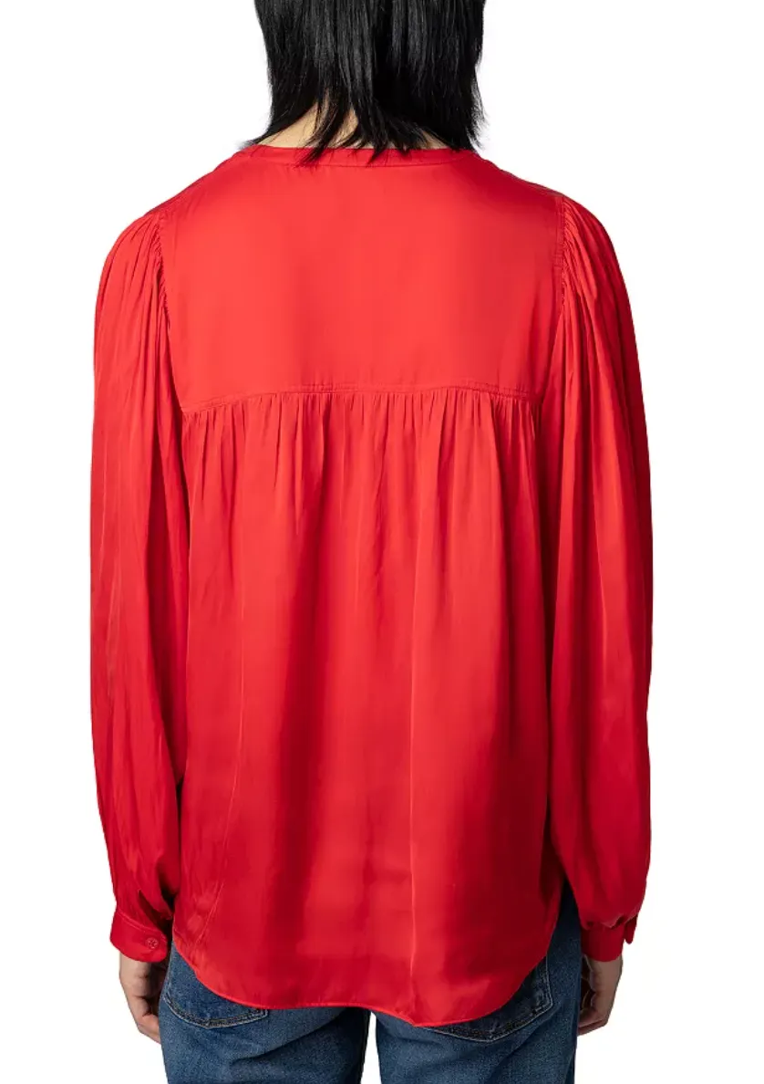 TIGY SATIN BLOUSE IN JAPON