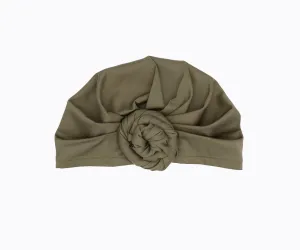Top-Bun Turban- olive