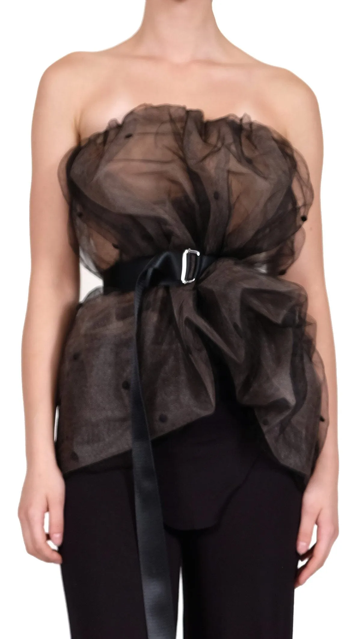 Transparent Silk Double Top