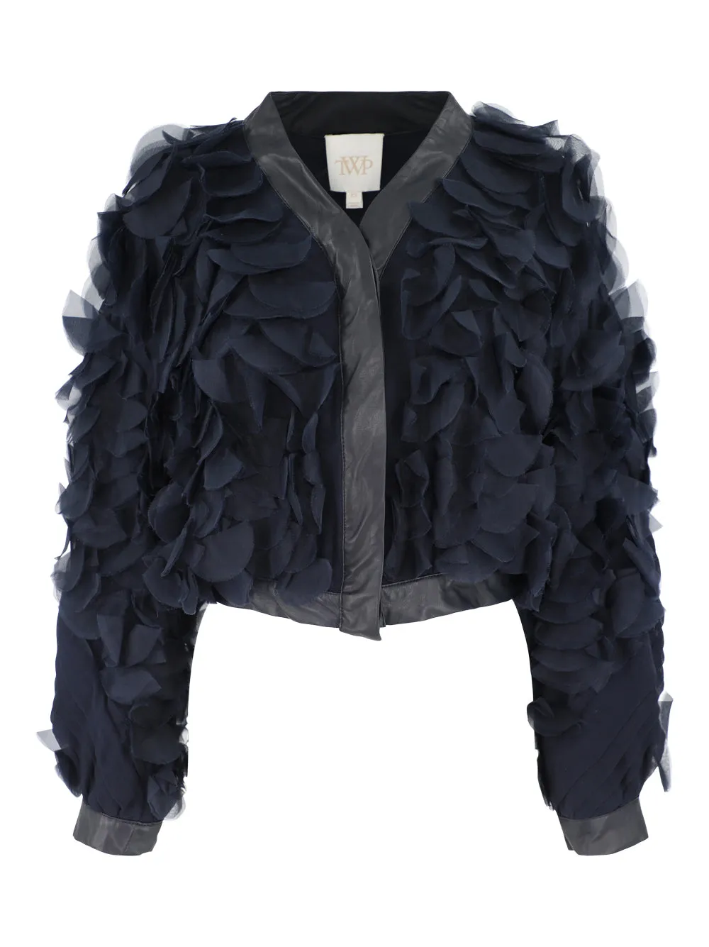 TWP Cry Me a River Cardi in Midnight Silk Organza