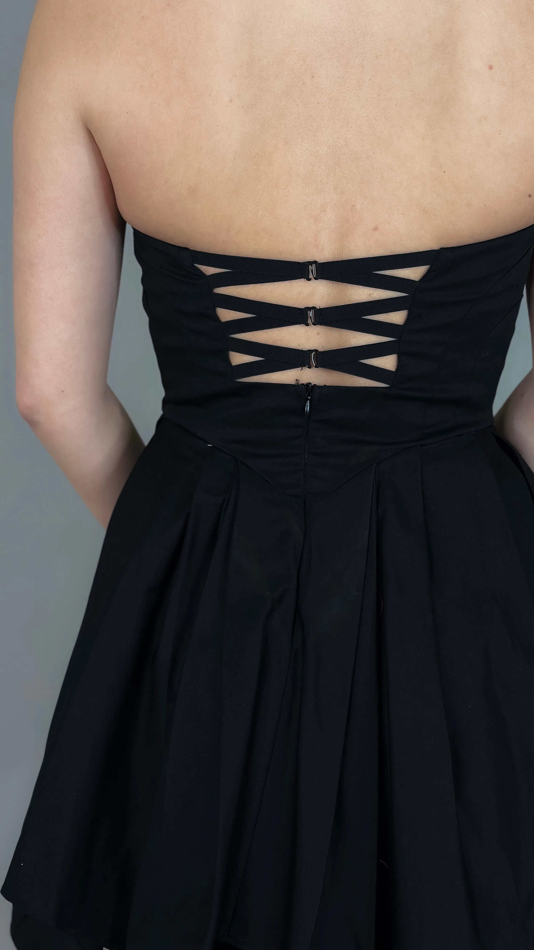 Unforgettable Black Strapless Dress