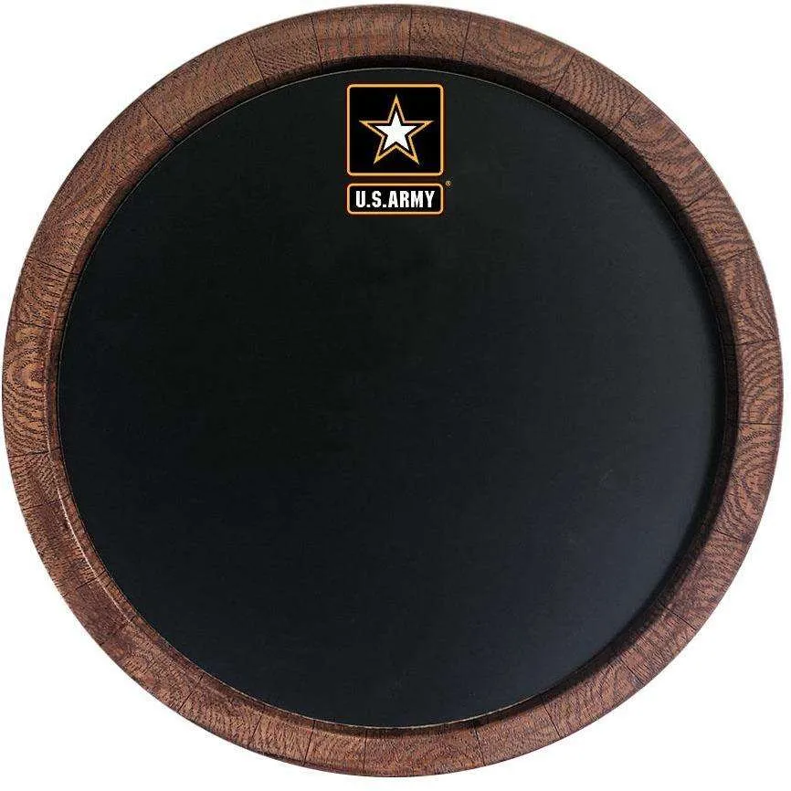 US Army: Chalkboard "Faux" Barrel Top Sign