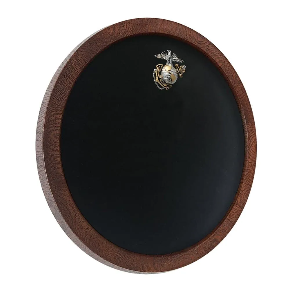 US Marine Corps: Chalkboard "Faux" Barrel Top Sign