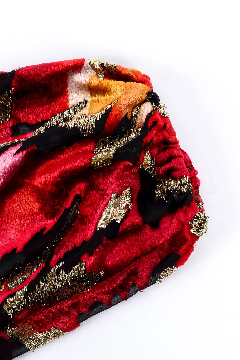 Velvet Lamé Dress and Scarf
