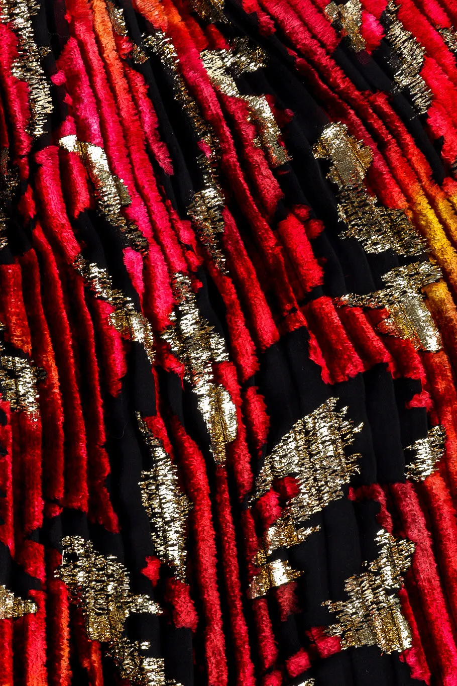 Velvet Lamé Dress and Scarf