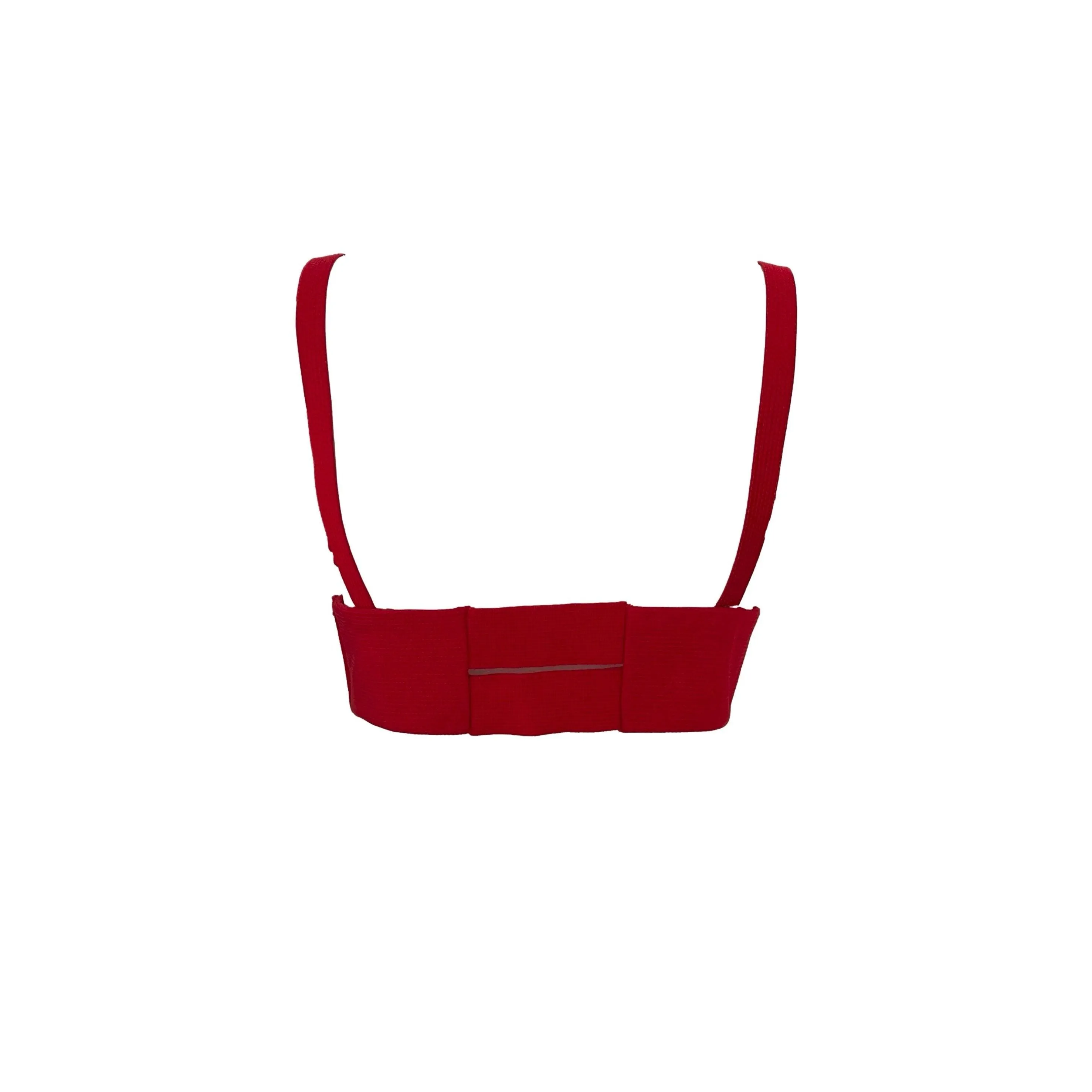Versace Red Beaded Bra Top