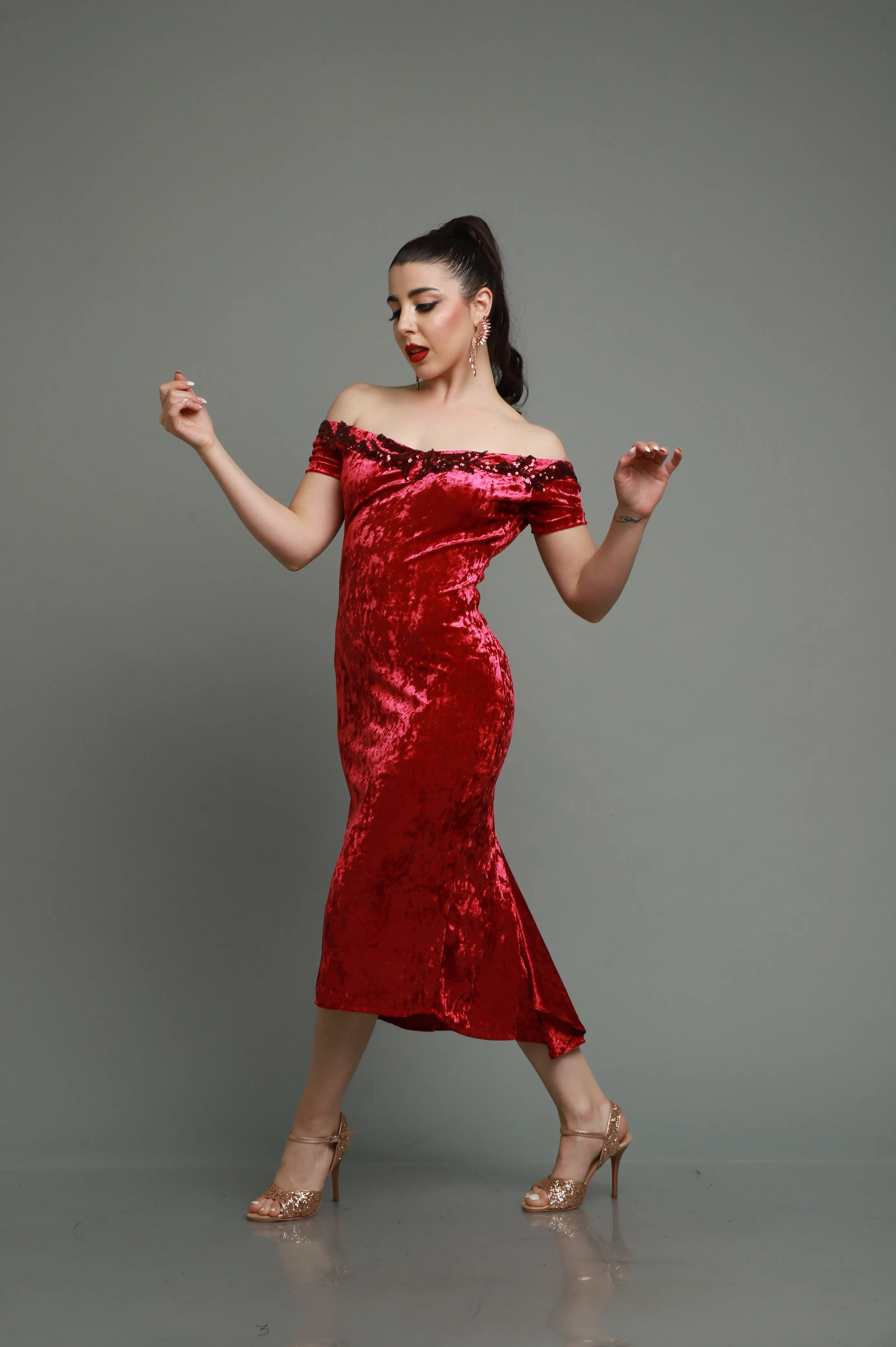 Vestido Tango Salón ML748 R
