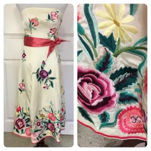 Vintage Tibi strapless dress