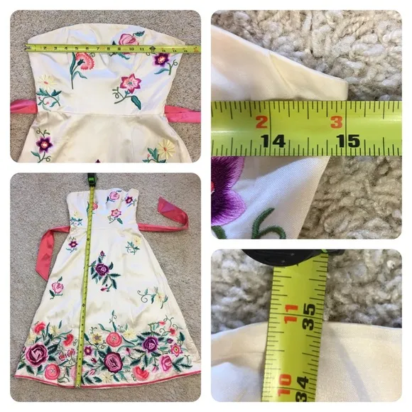 Vintage Tibi strapless dress