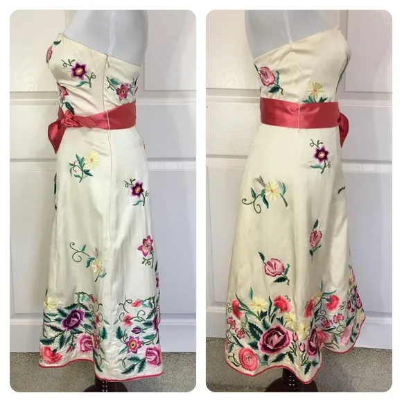 Vintage Tibi strapless dress