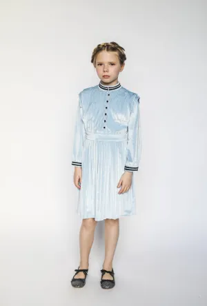 Vivienne dress (velvet sky blue)