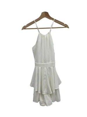 White Backless Dress