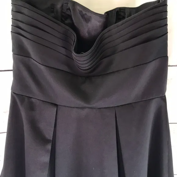 White House Black market black strapless dress 0